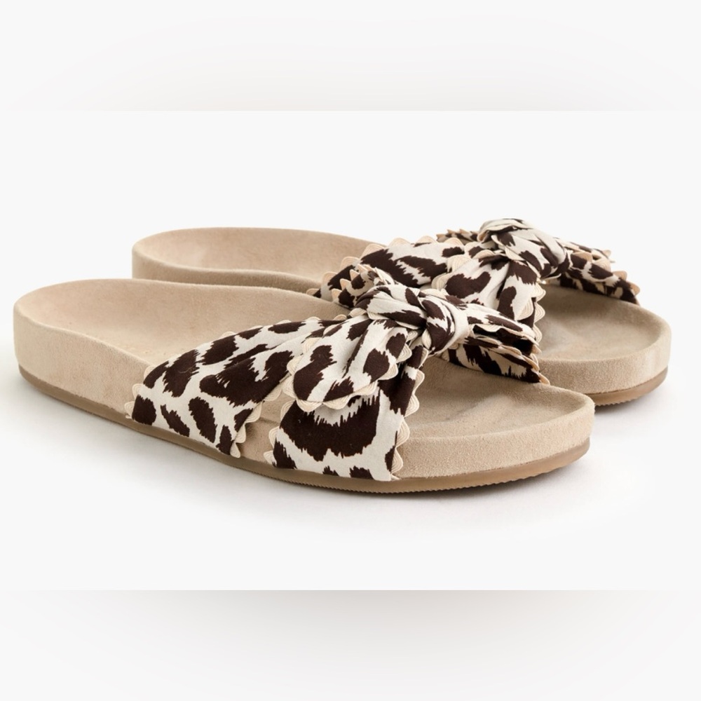 New J Crew CrewCuts Loeffler Randall by Clementine Slides Scallop Edge Toddler 8